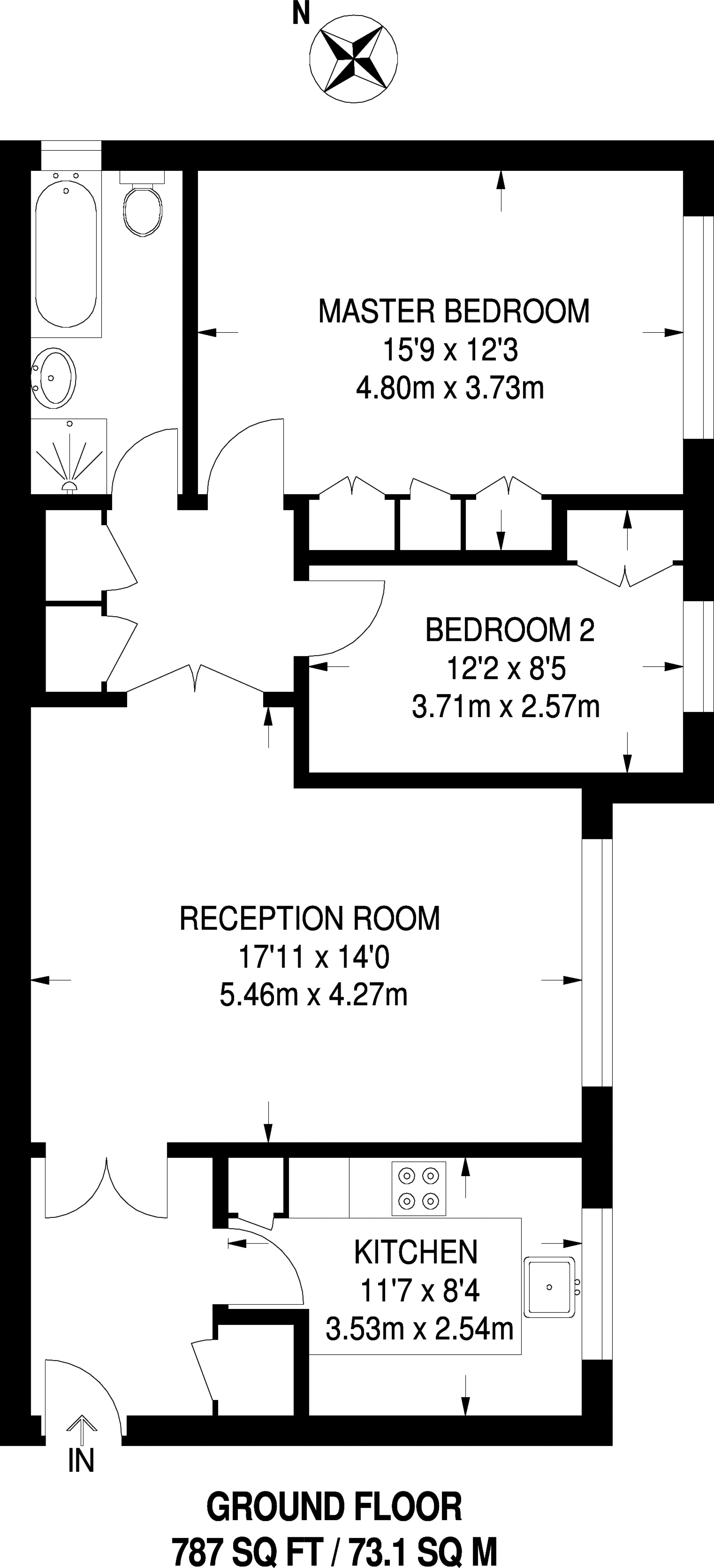 2 Bedrooms Flat to rent in Dollis Heights, Dollis Hill NW2
