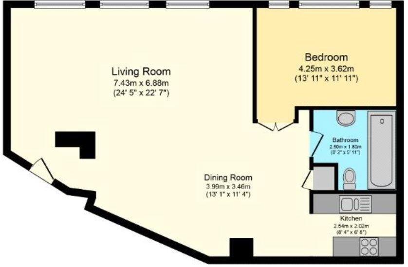 4 Spectacle Works, 1A, Jedburgh Road, London floorplan