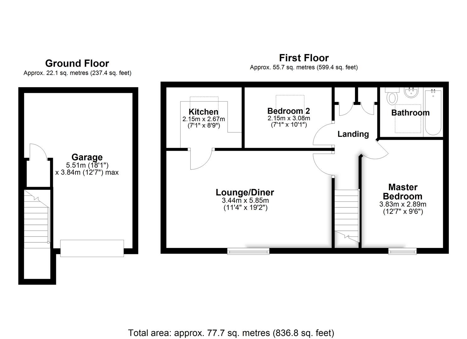 1, Shannon Walk, Portishead floorplan