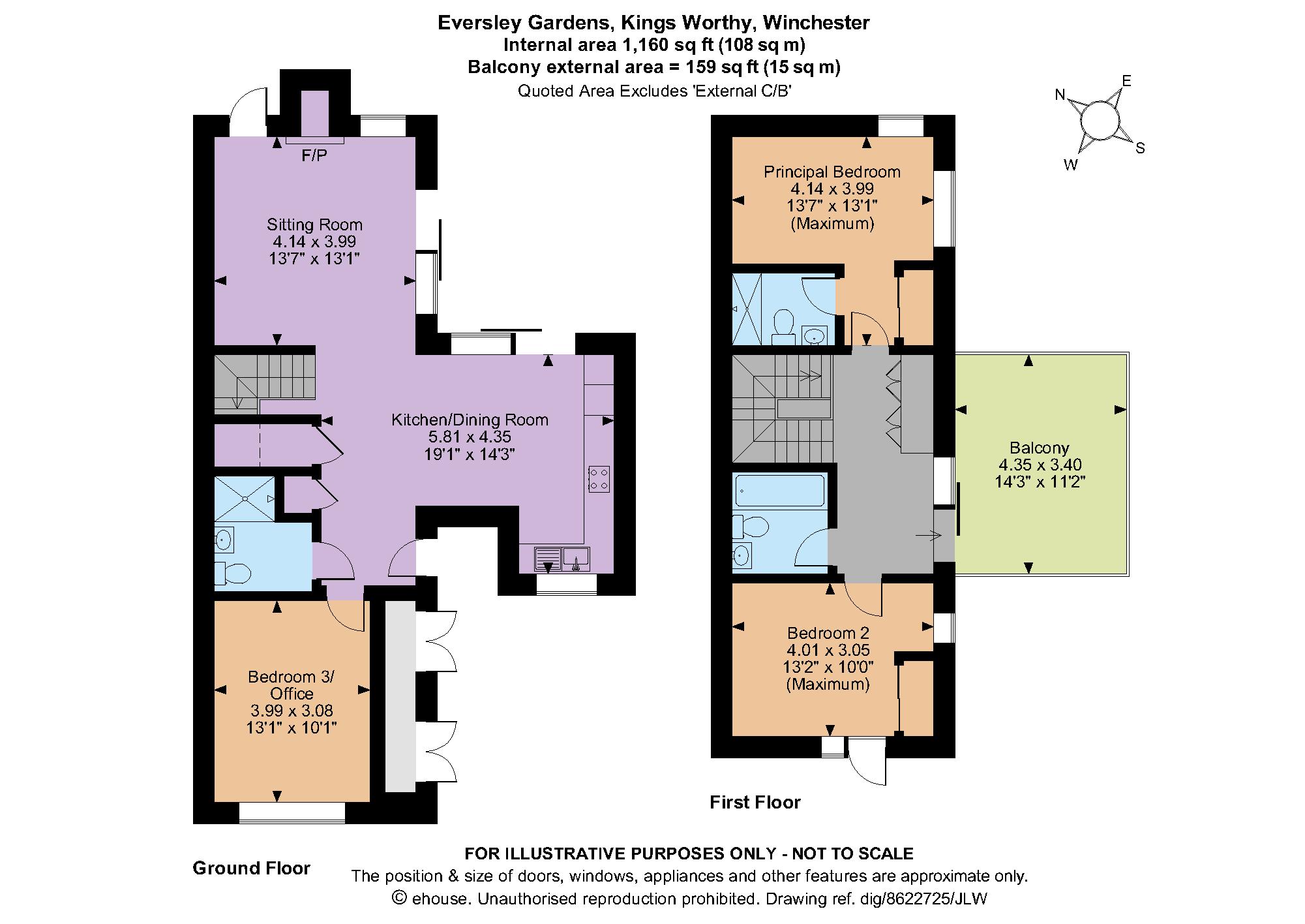 49, Eversley Gardens, Winchester floorplan
