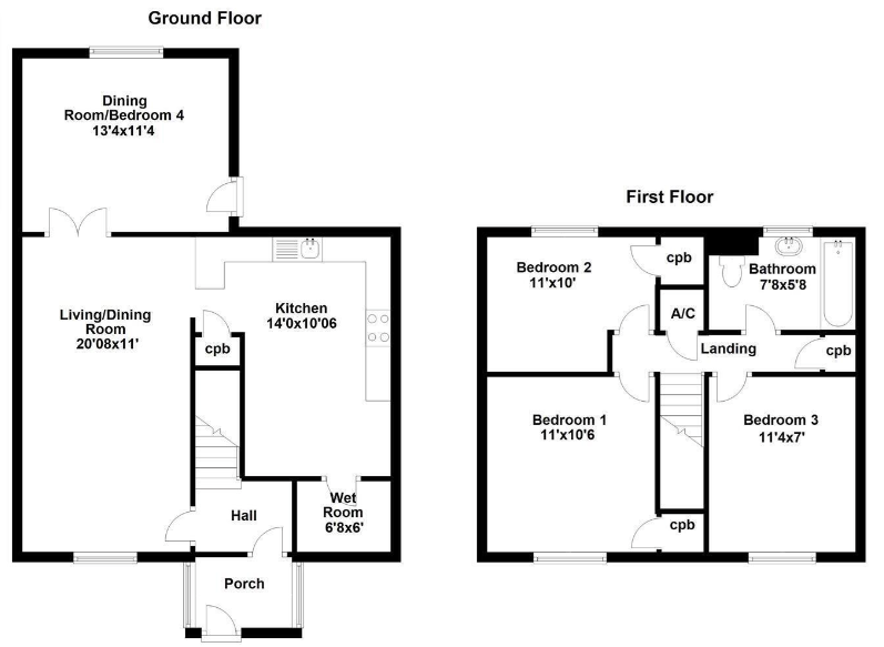 94, Beanfield Avenue, Corby floorplan
