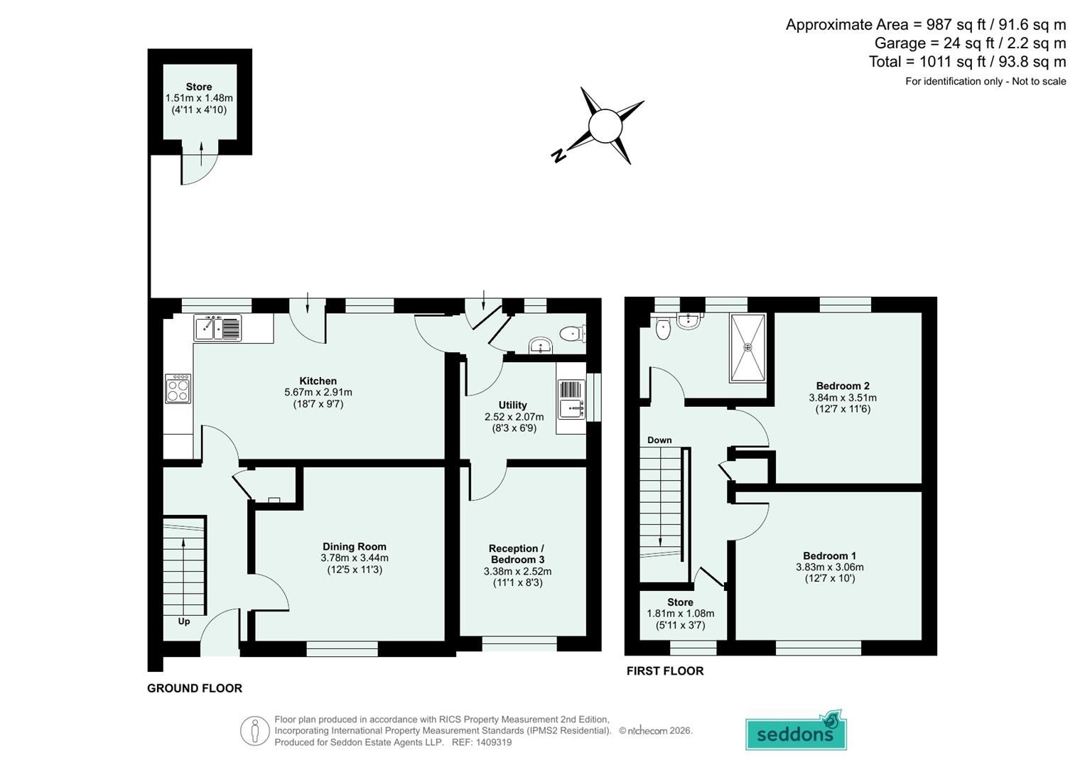 2, Somerville Park, Cullompton floorplan