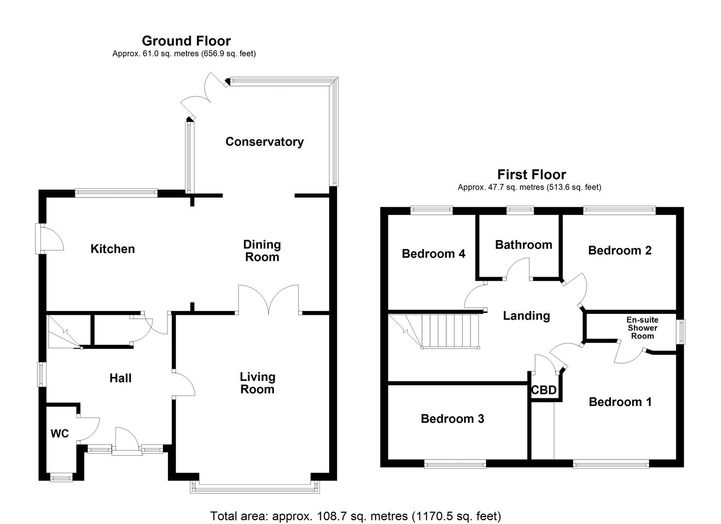 3, Chestnut Close, Wakefield floorplan
