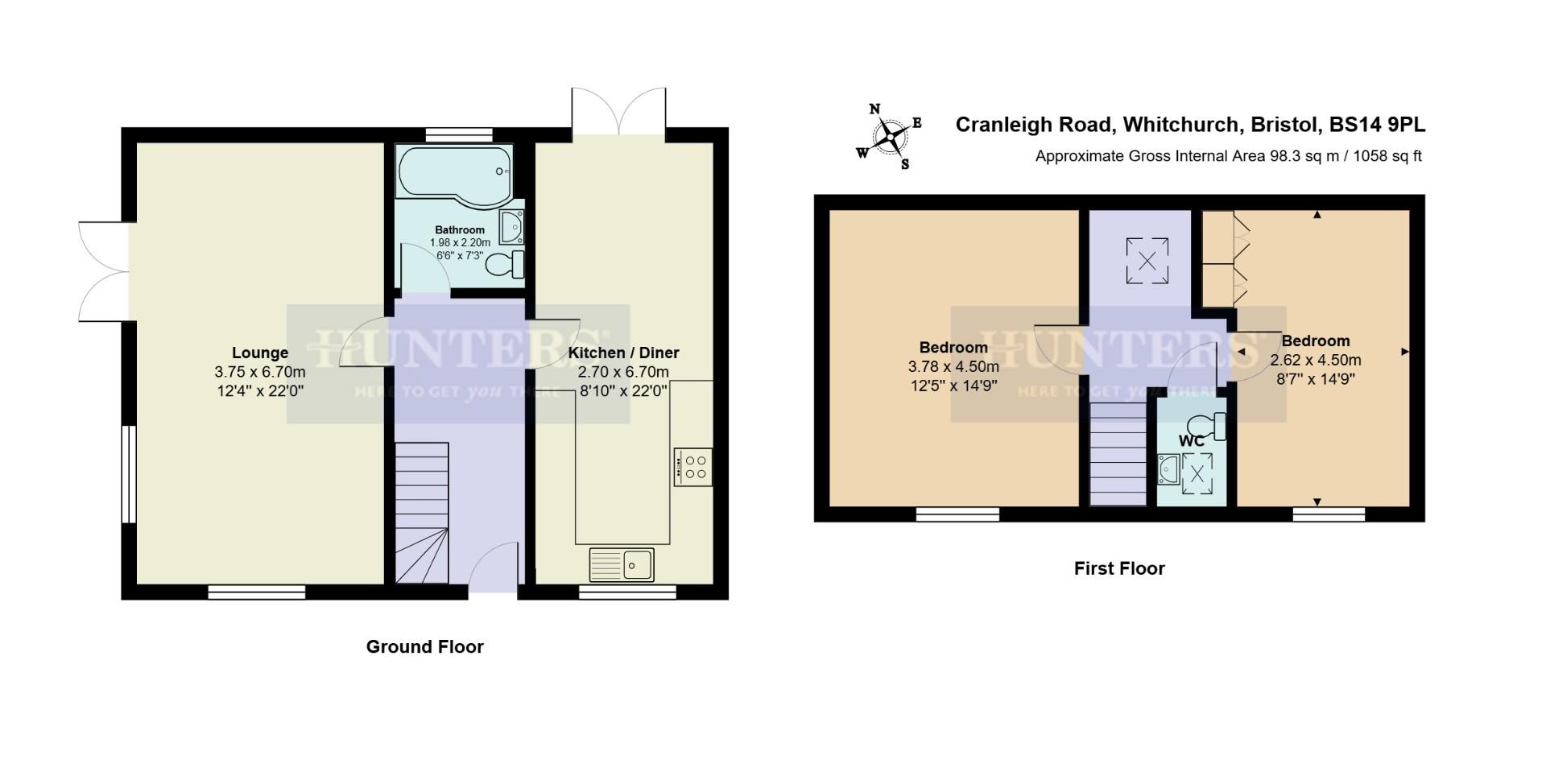 6, Cranleigh Road, Bristol floorplan