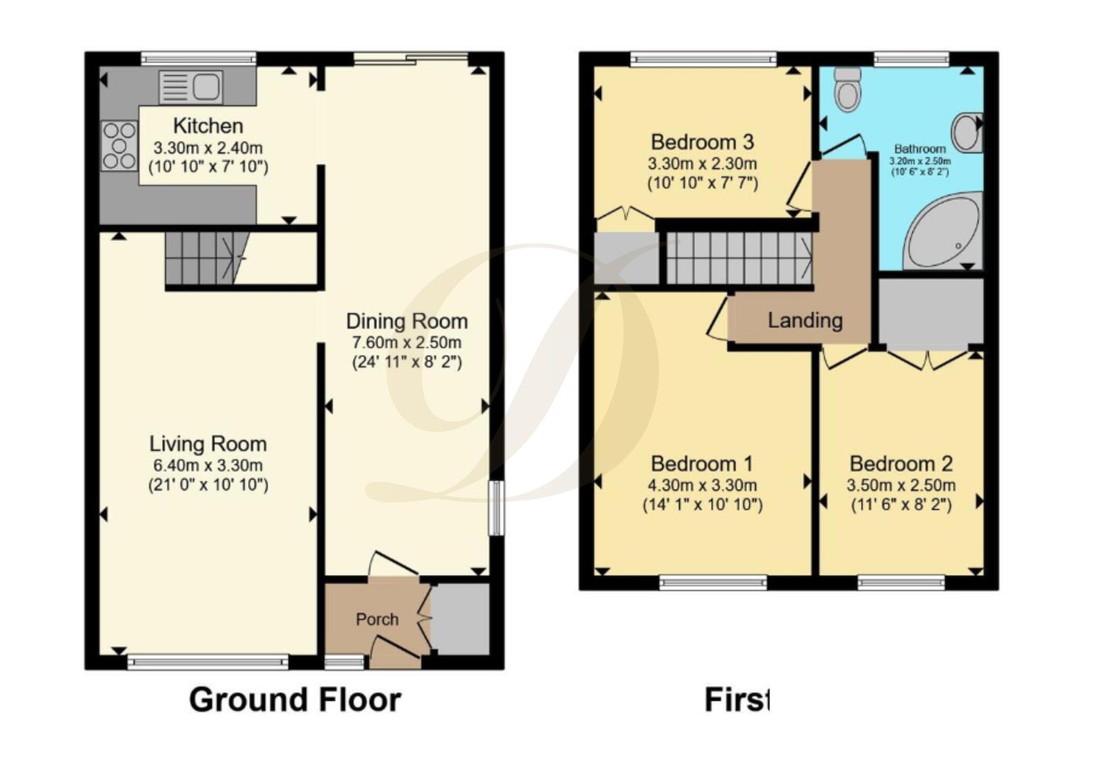 42, Maple Close, Billinge floorplan