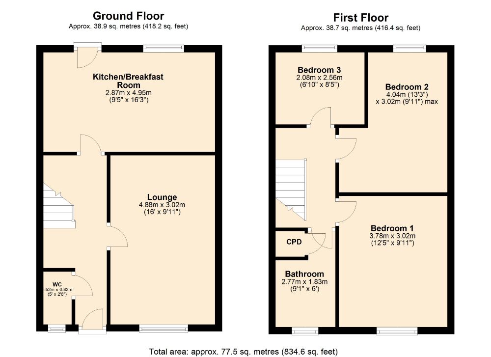 3 Bedrooms Terraced house for sale in The Severn, The Grange, Daventry NN11