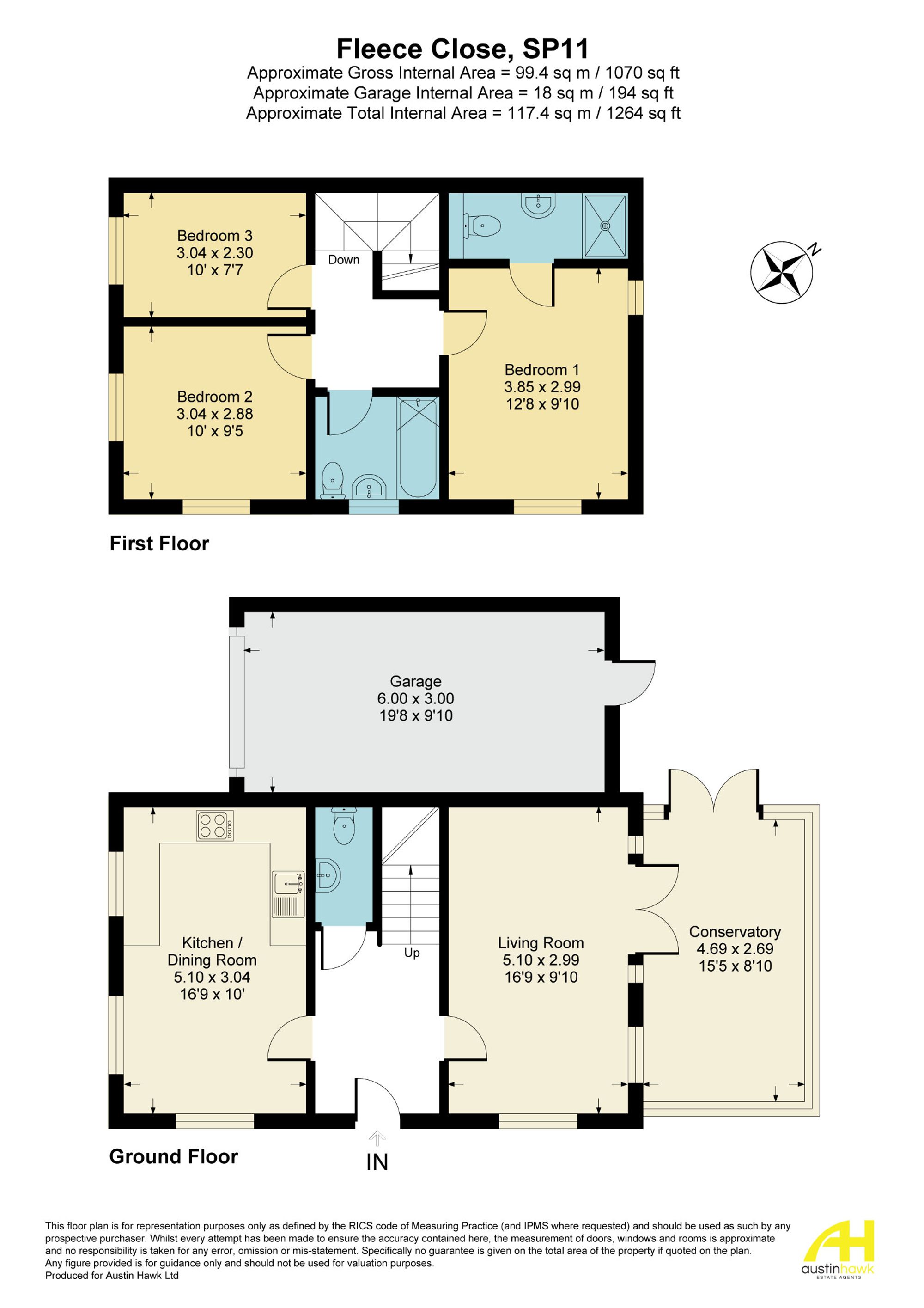 47 Fleece Close, Andover floorplan