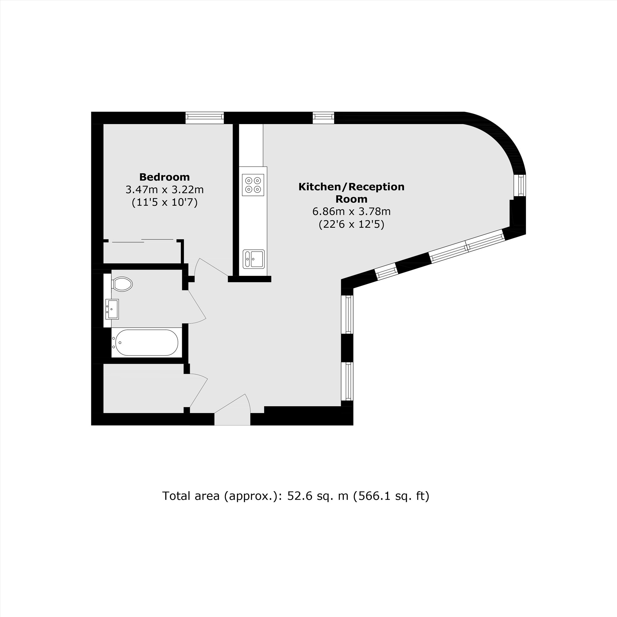 Apartment 13, Rose Court, Baltic Avenue, Brentford floorplan