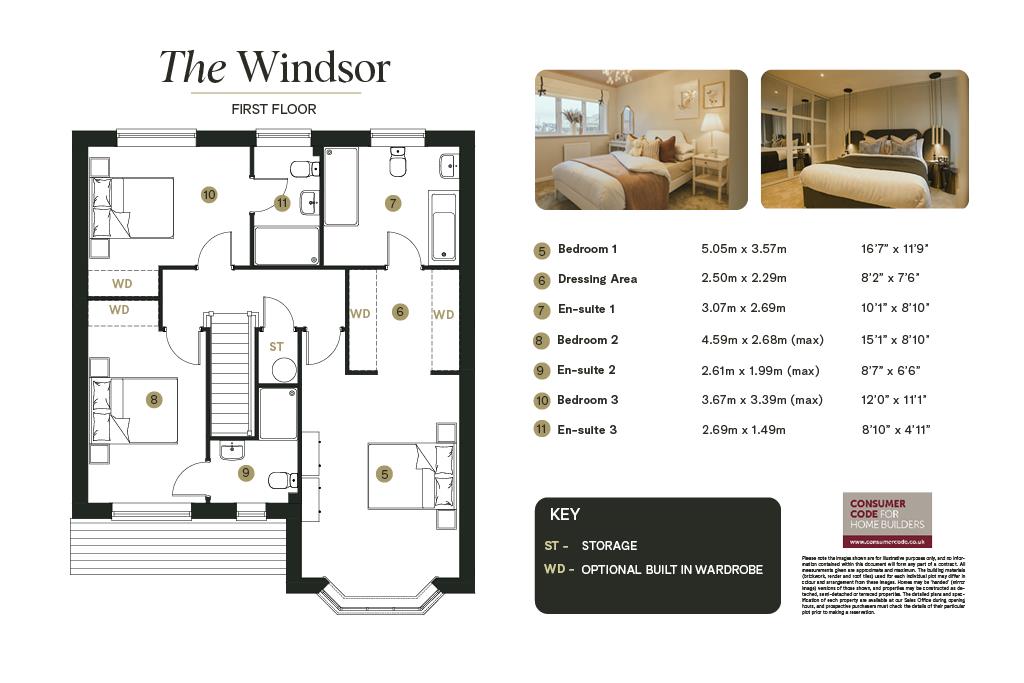 PLOT 22, THE WINDSOR, Trevalyn Place, Rossett floorplan