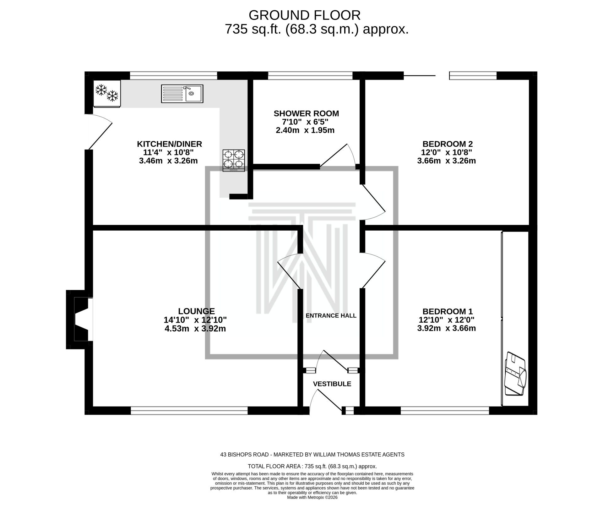43 Bishops Road, Bolton floorplan