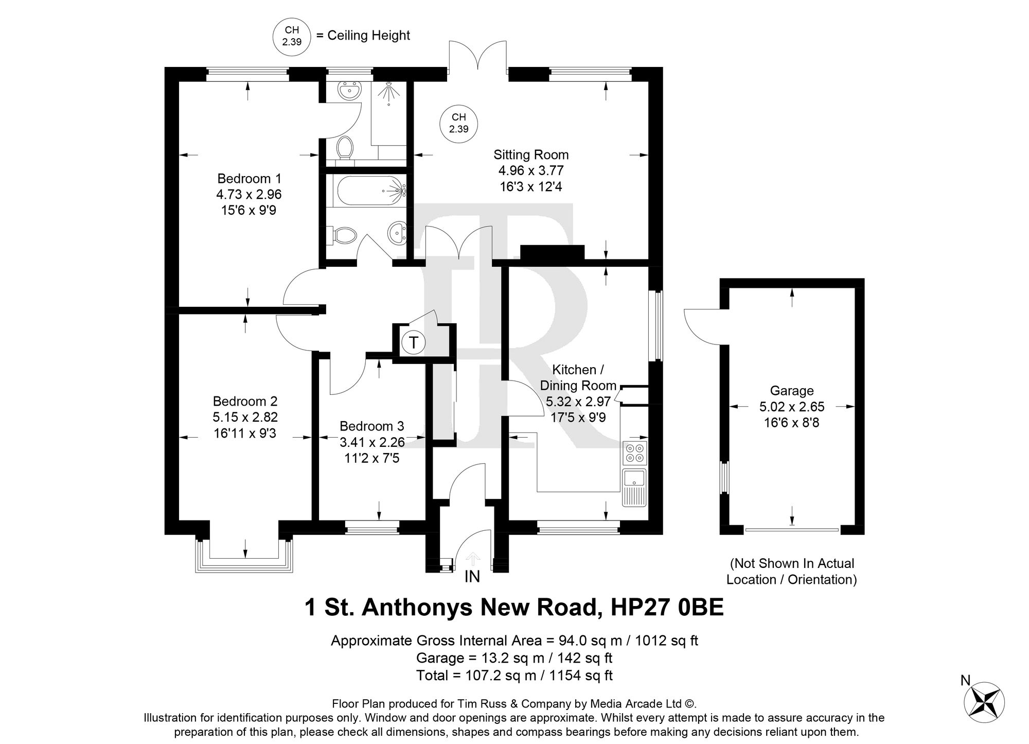 1 St. Anthonys New Road, Princes Risborough floorplan