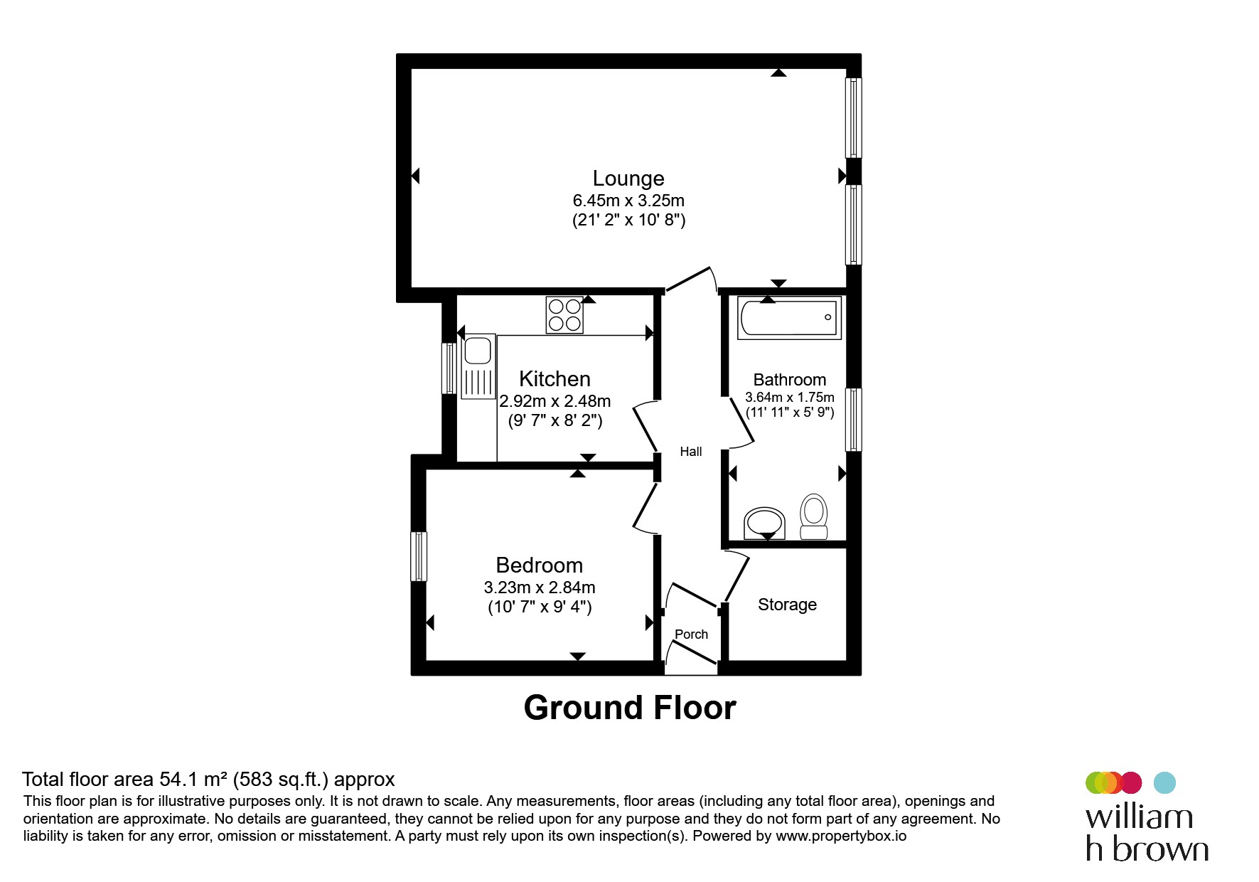 Flat 11, Hampton House, Portland Road, Rushden floorplan