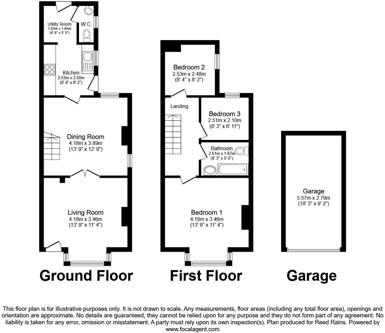 108, Mansfield Road, Nottingham floorplan