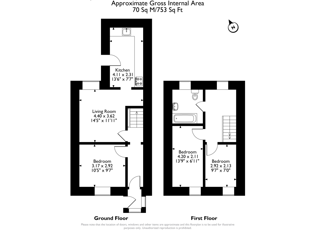 27, Gwilym Road, Cwmllynfell floorplan
