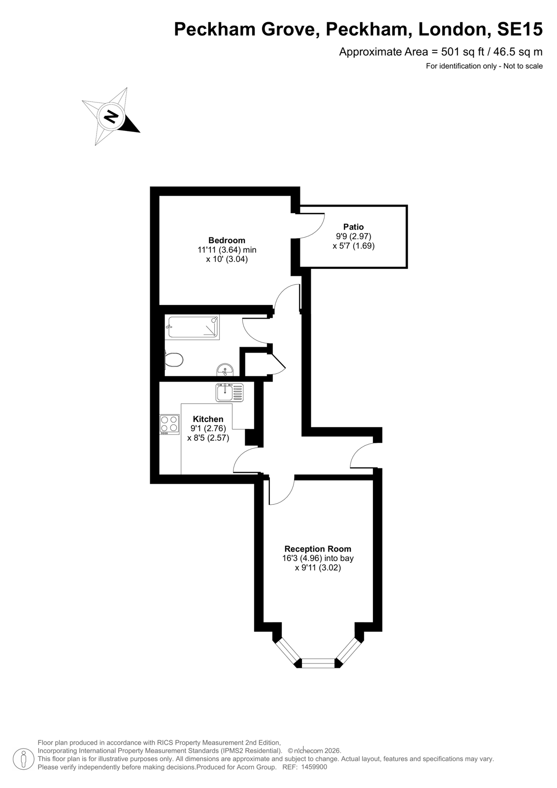 Flat 2 Listed House, 46, Peckham Grove, London floorplan