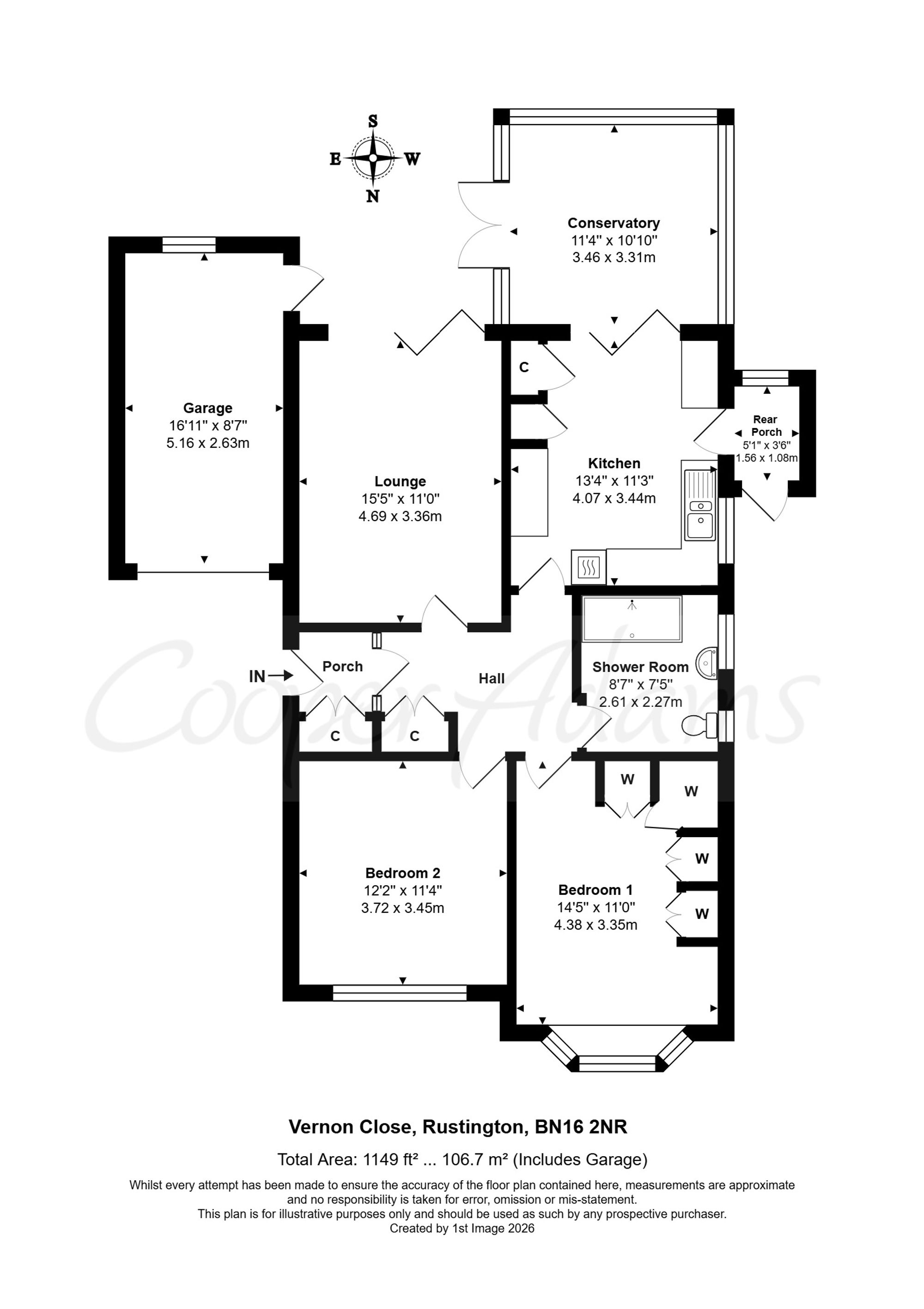 6 Vernon Close, Littlehampton floorplan