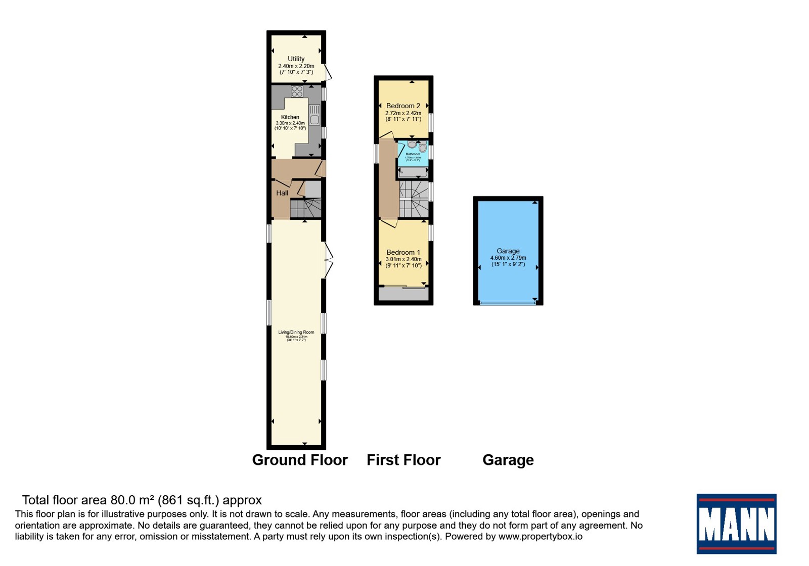 The Stables,, Bower Road, Ashford floorplan