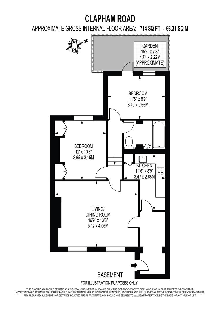 92 Clapham Road, London floorplan