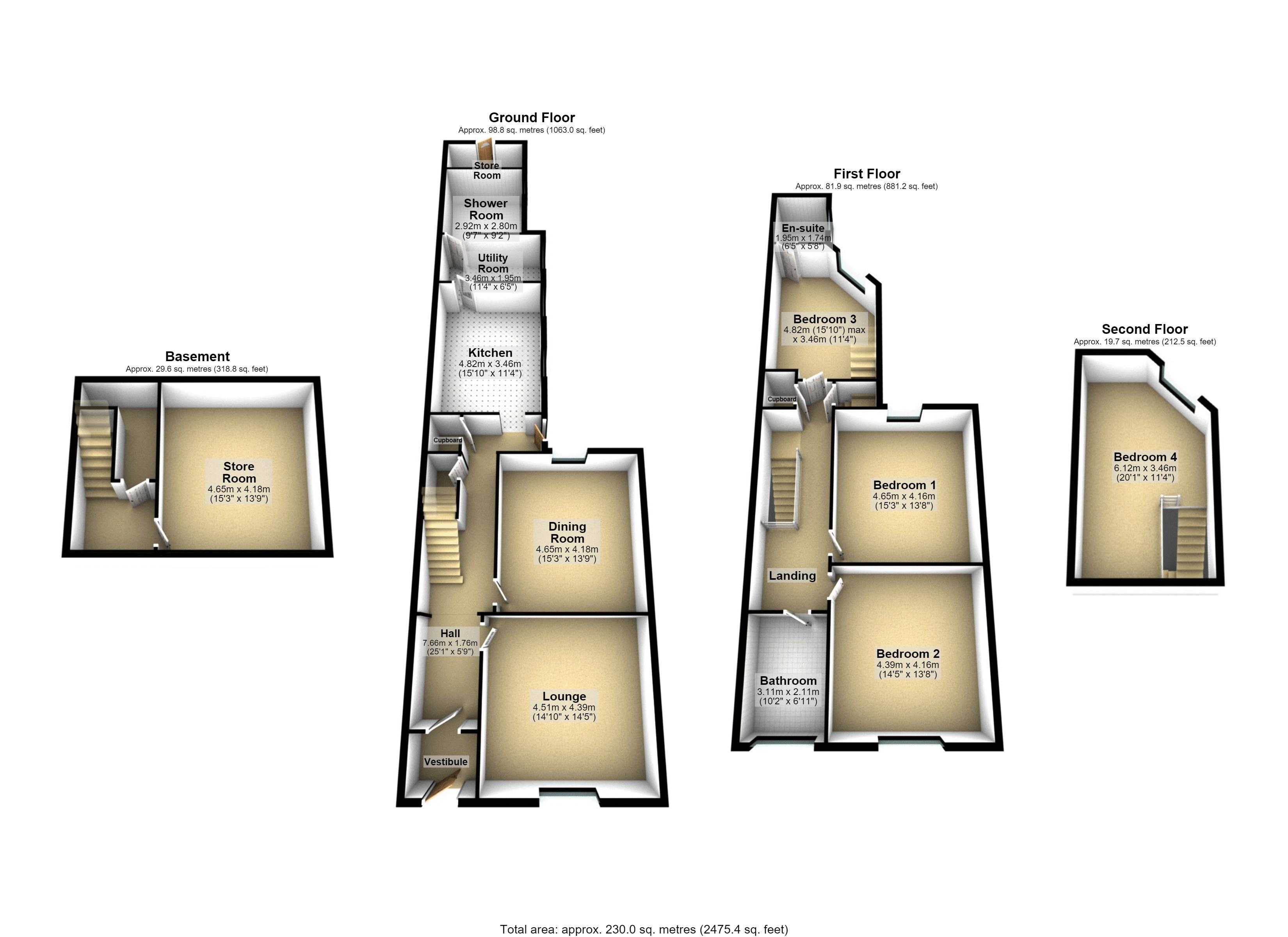 14, St James Terrace, Heywood floorplan