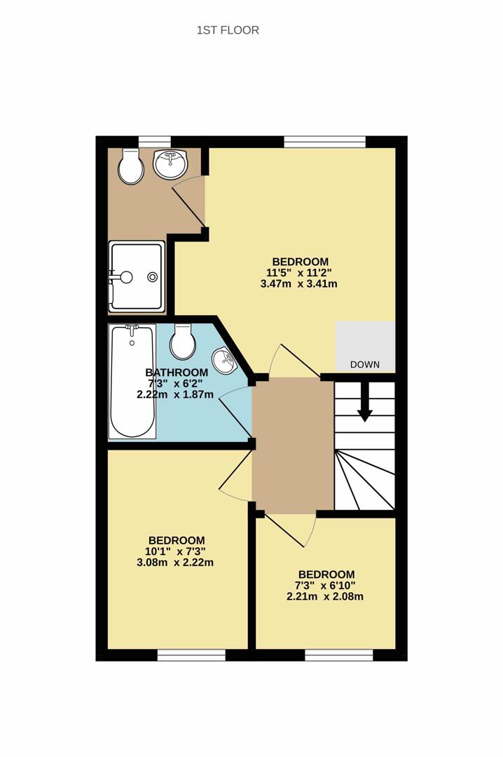 38, Academy Drive, Rugby floorplan