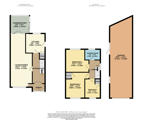 42, Torquay Drive, Bedfordshire floorplan