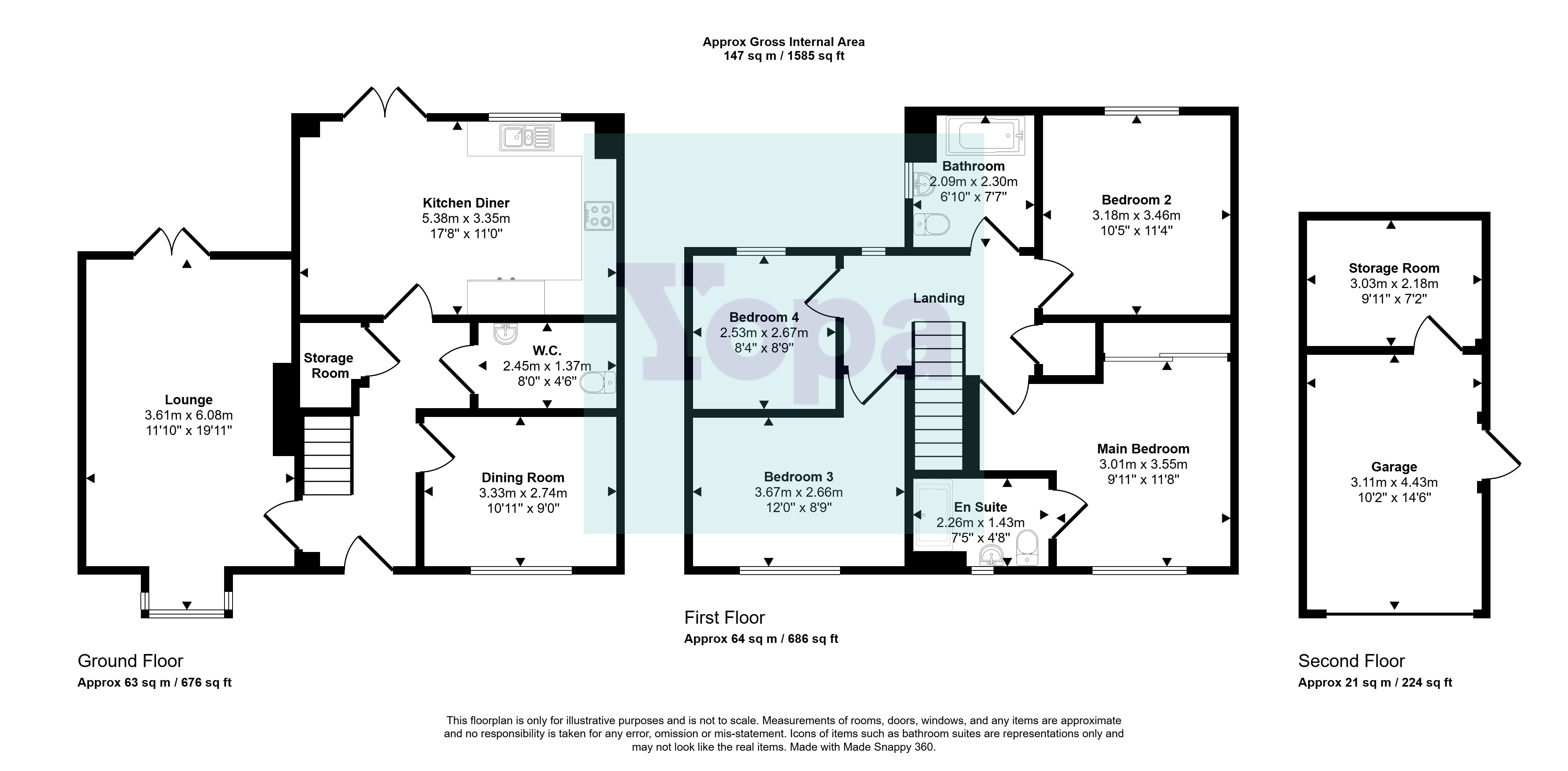 38, Athelstan Crescent, Rochford floorplan