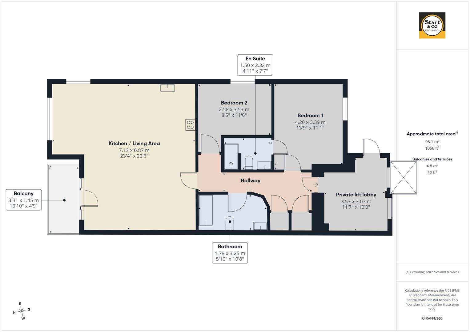 9 The Vista, Pentire Road, Newquay floorplan