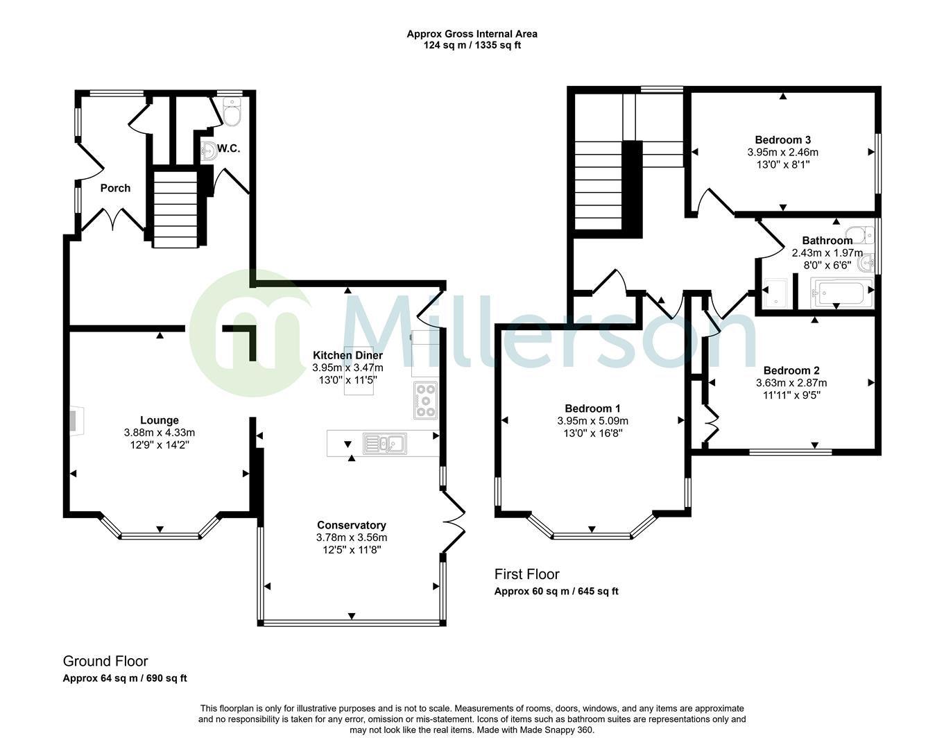 Kilkhampton Road, Bude floorplan