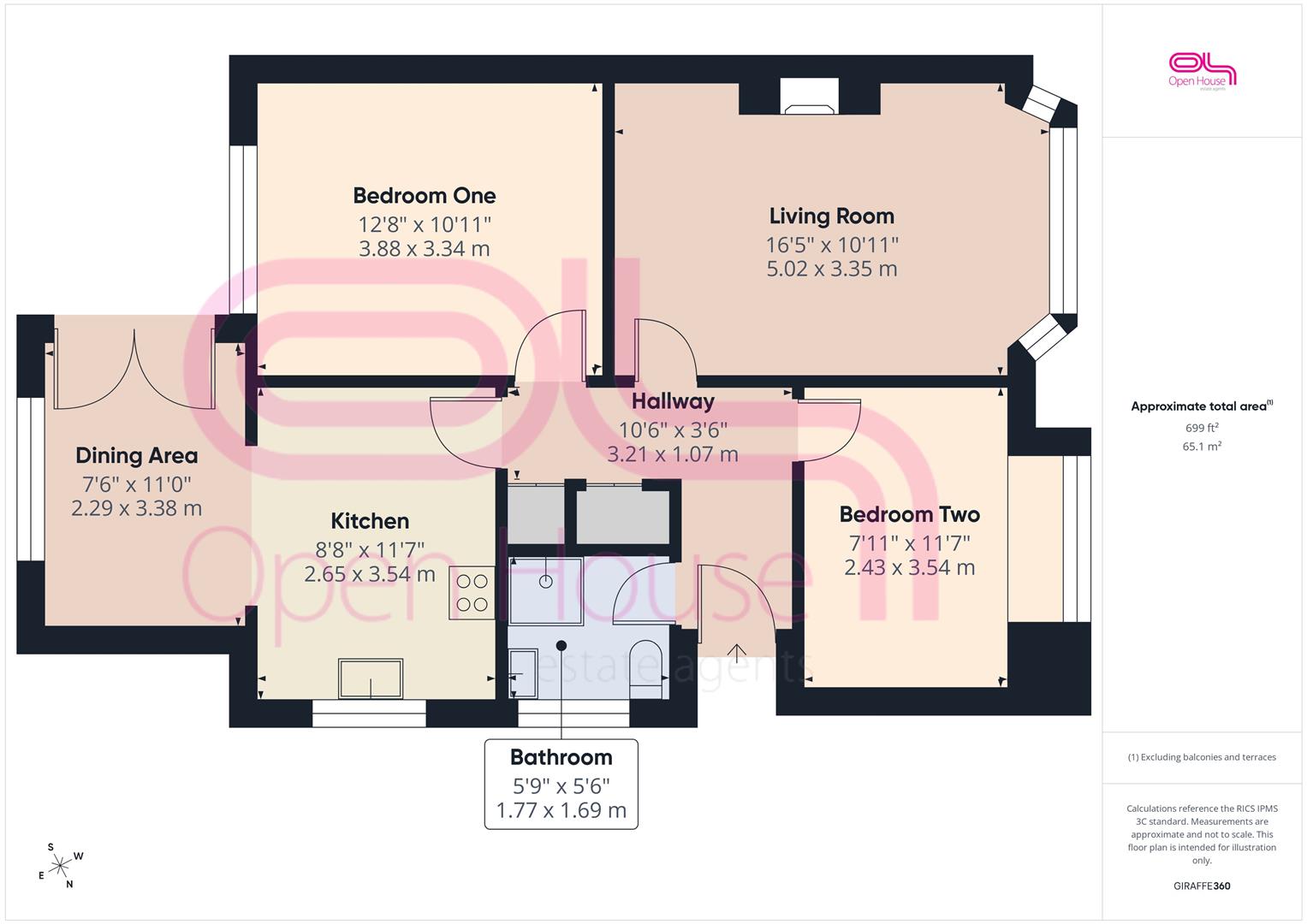 3, Fairlight Avenue, Peacehaven floorplan