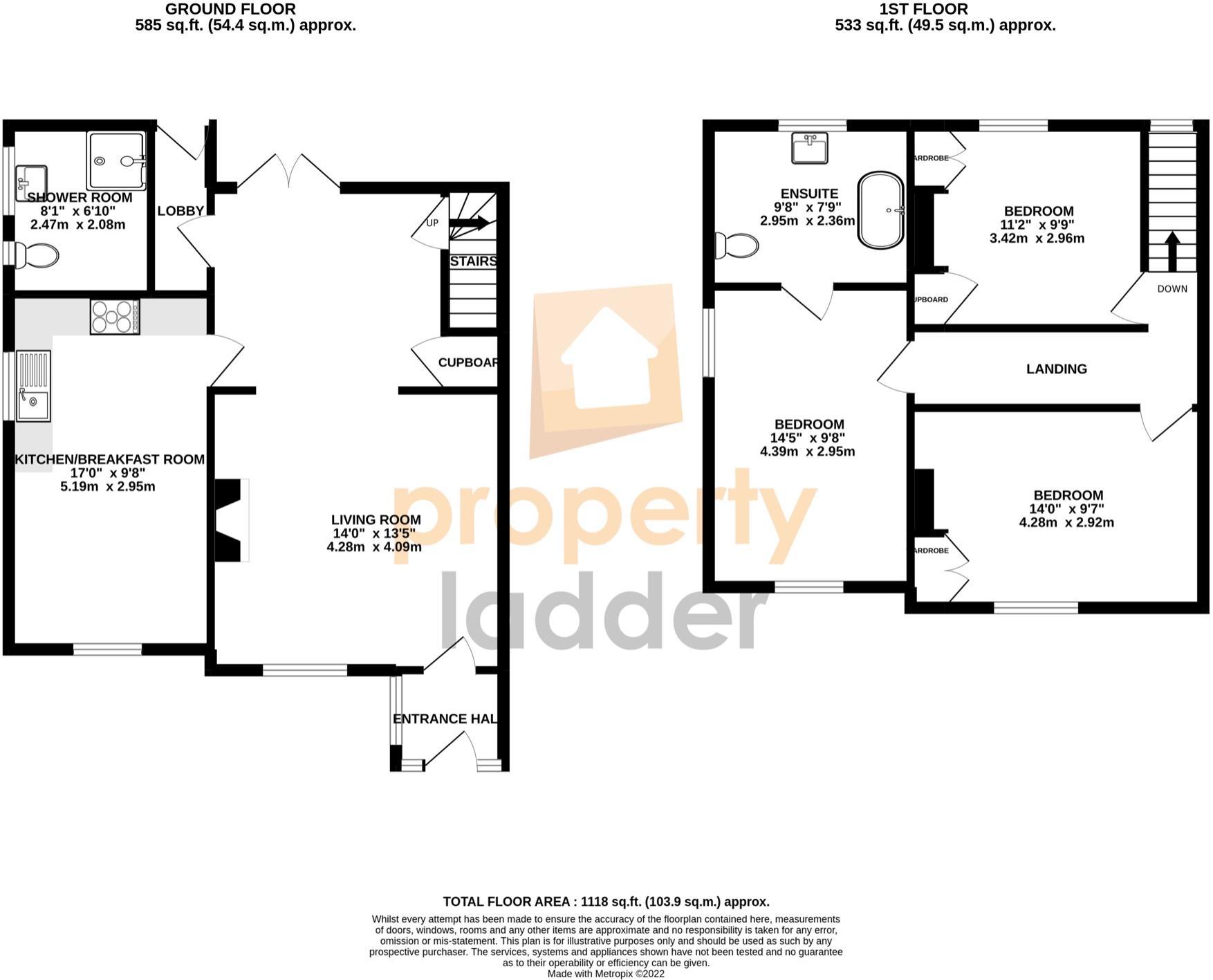 122, Lower Street, Norwich floorplan
