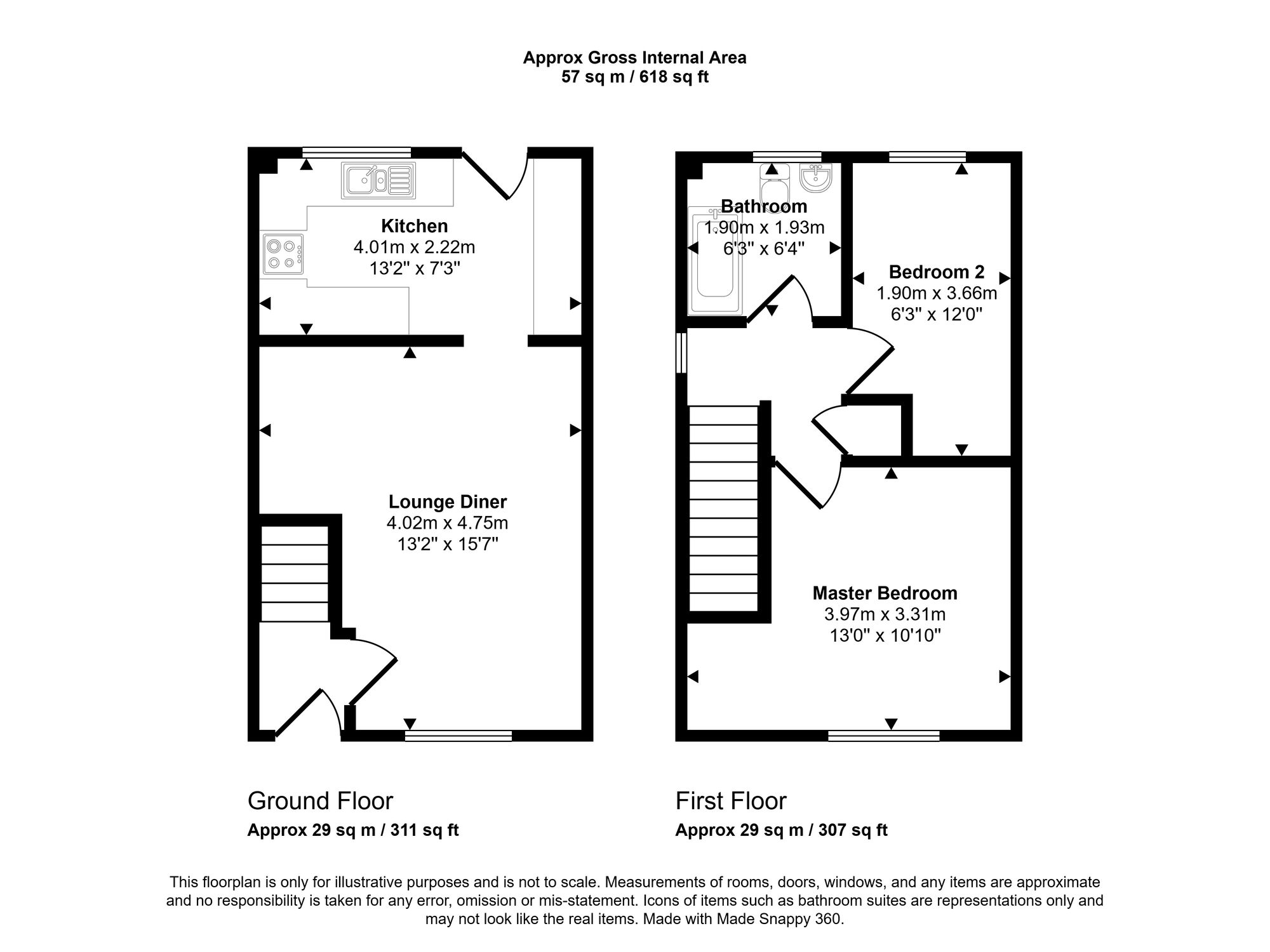 15 Bryn Amlwg, Bridgend floorplan