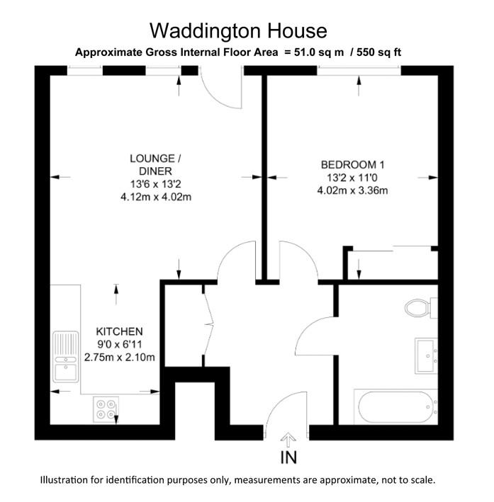 Flat 7 Waddington House, Barnes Wallis Way, St. Albans floorplan