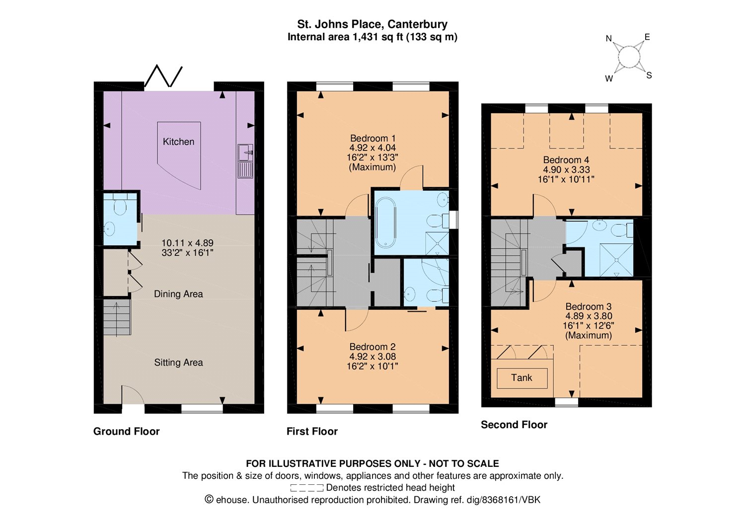 4 Bedrooms Terraced house for sale in St John's Mews, St John's Place, Canterbury, Kent CT1