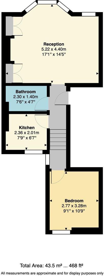 Flat 3, 83, Central Parade, Herne Bay floorplan