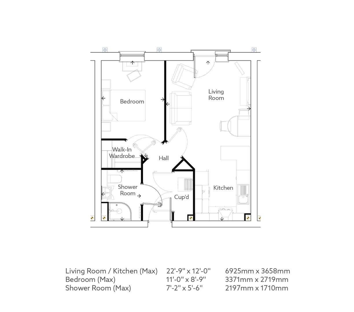 876577, Stafford Street, Joules Place, Market Drayton floorplan