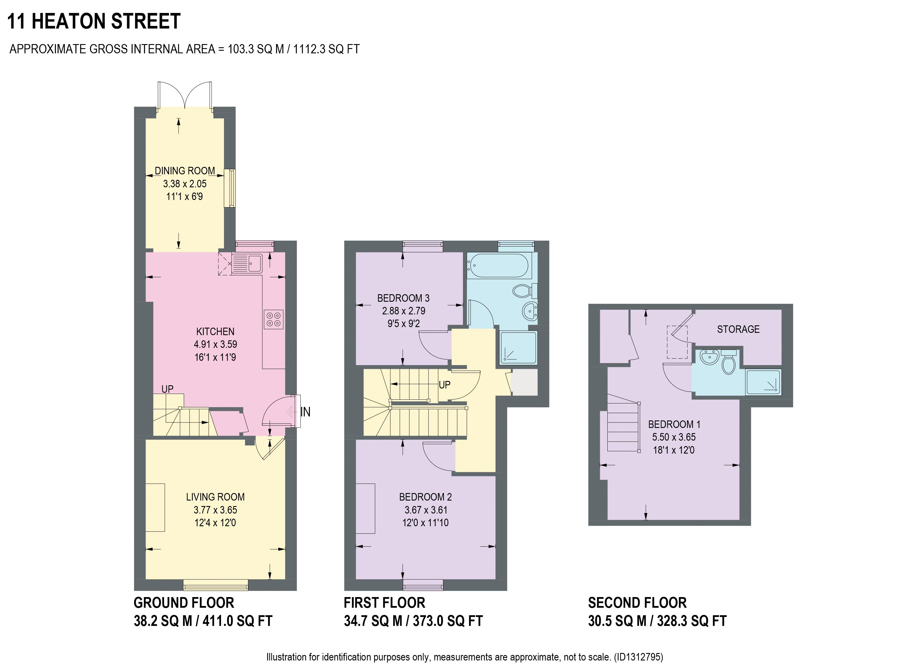 11, Heaton Street, Chesterfield floorplan