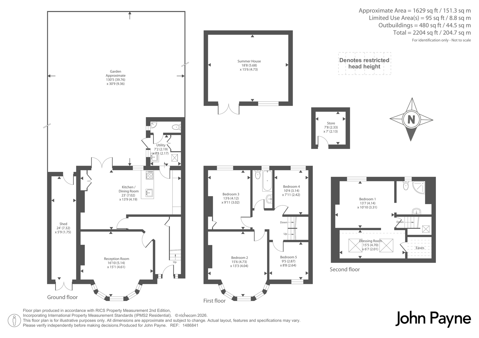 104, Dunvegan Road, London floorplan