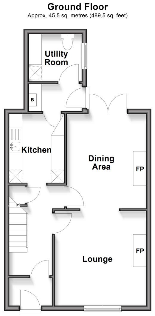 College Road, Deal floorplan