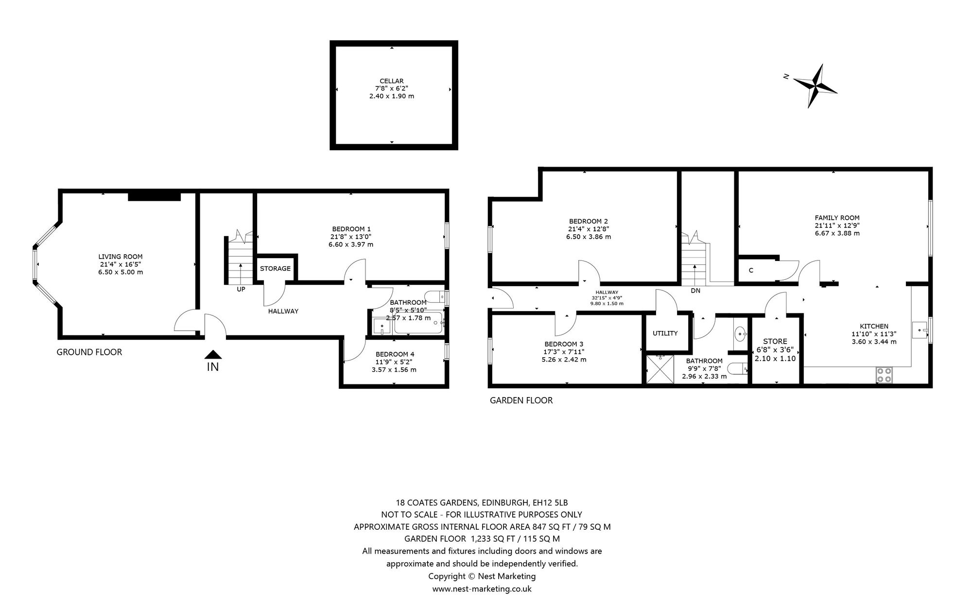 18/1 Coates Gardens, Edinburgh floorplan