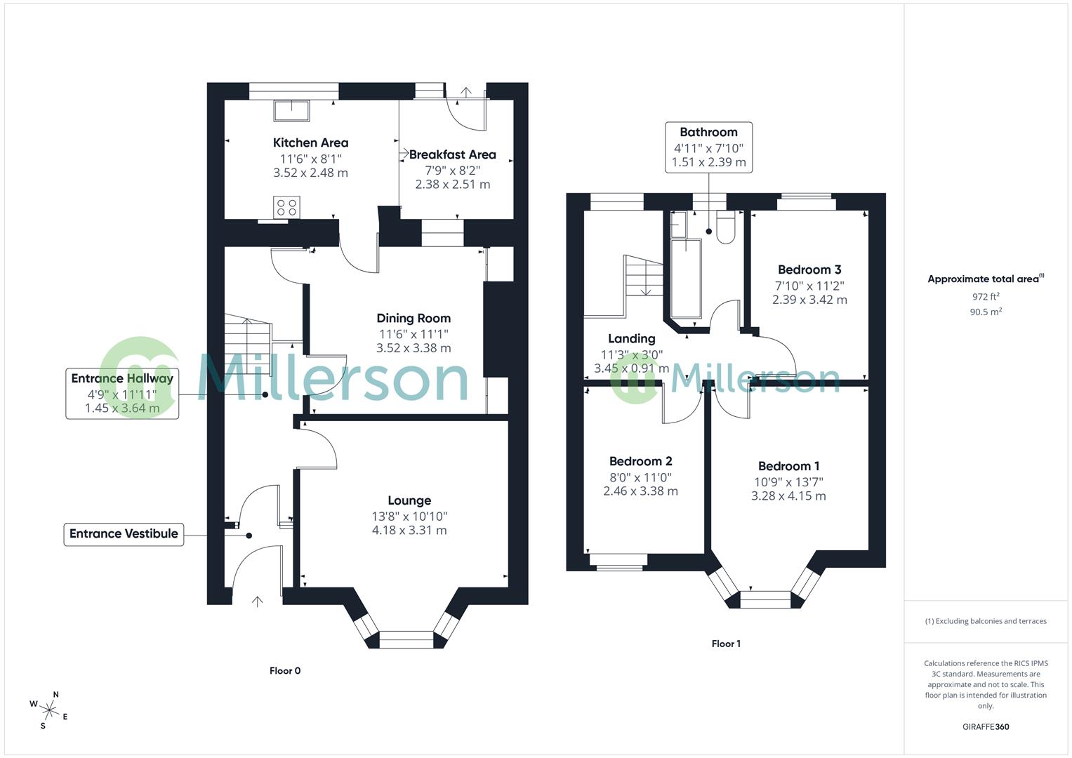 49, Wall Road, Hayle floorplan