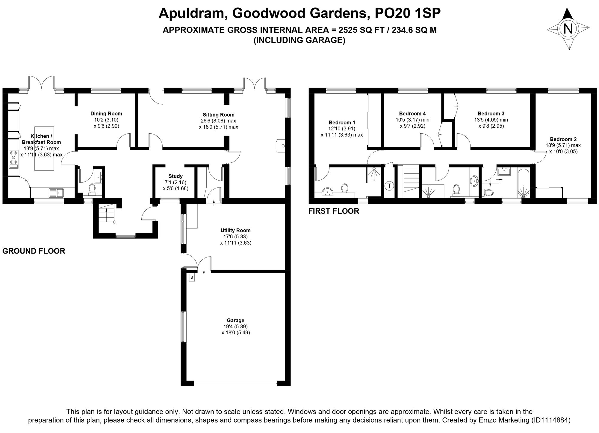Apuldram Goodwood Gardens, Chichester floorplan
