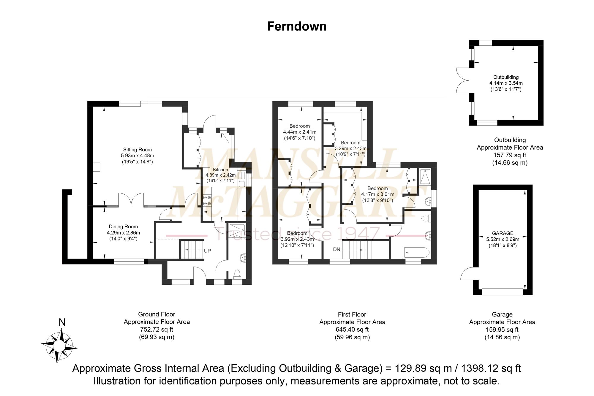 22 Ferndown, Horley floorplan
