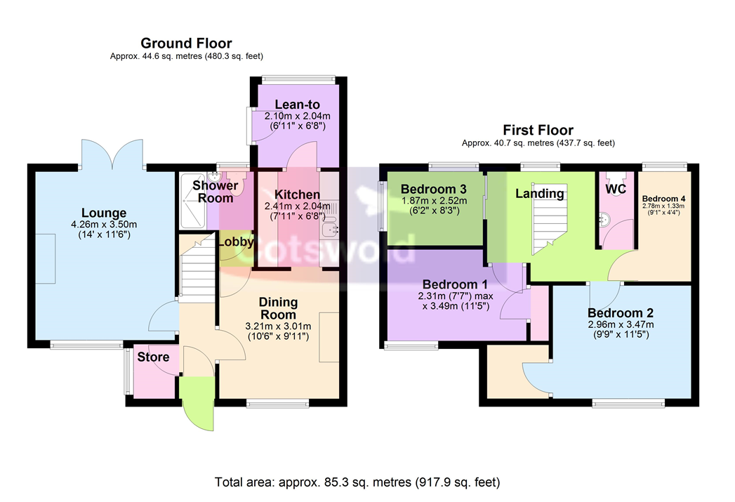 85, Byron Road, Cheltenham floorplan