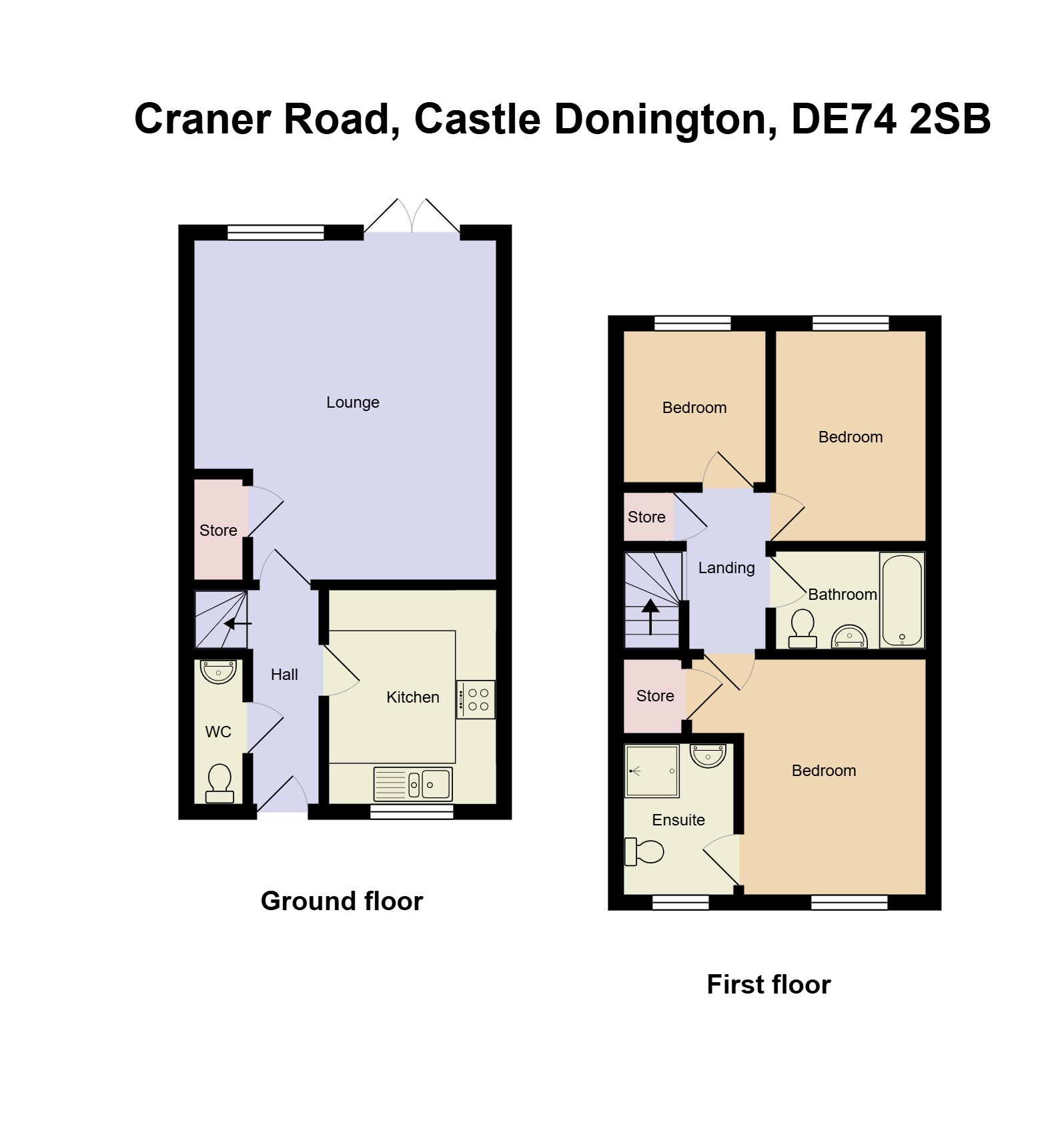 33, Craner Road, Castle Donington floorplan