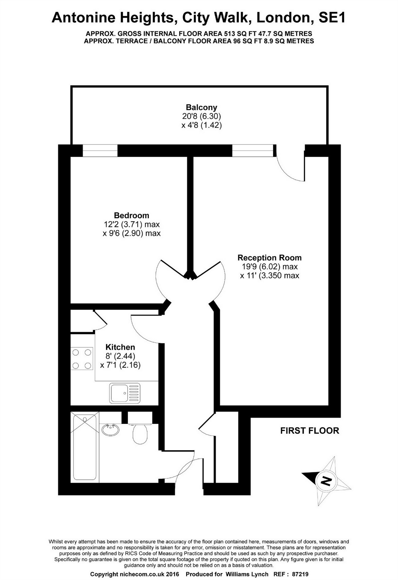 1 Bedrooms Flat to rent in Antonine Heights, City Walk, London Bridge SE1