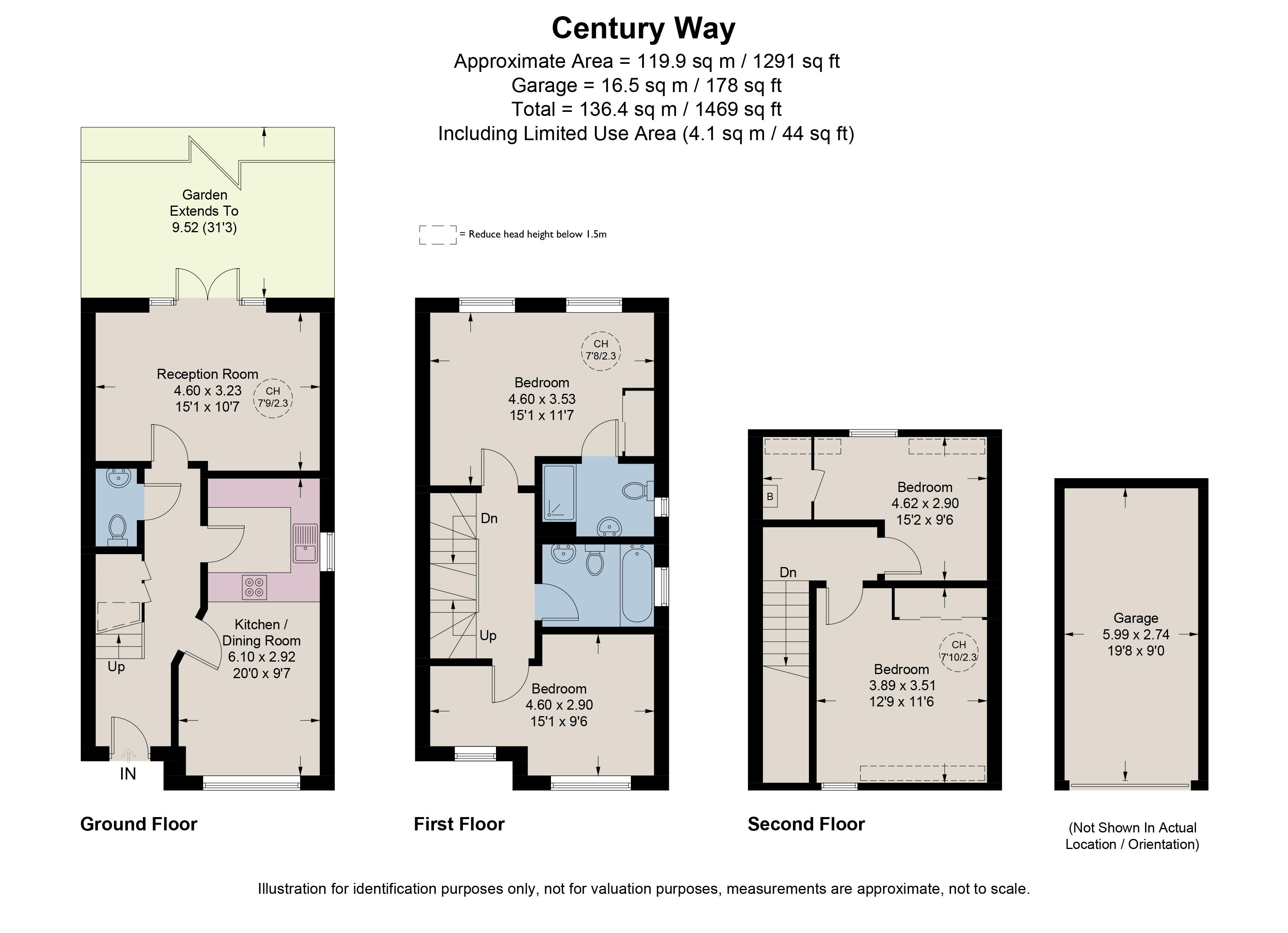 4, Century Way, Beckenham floorplan