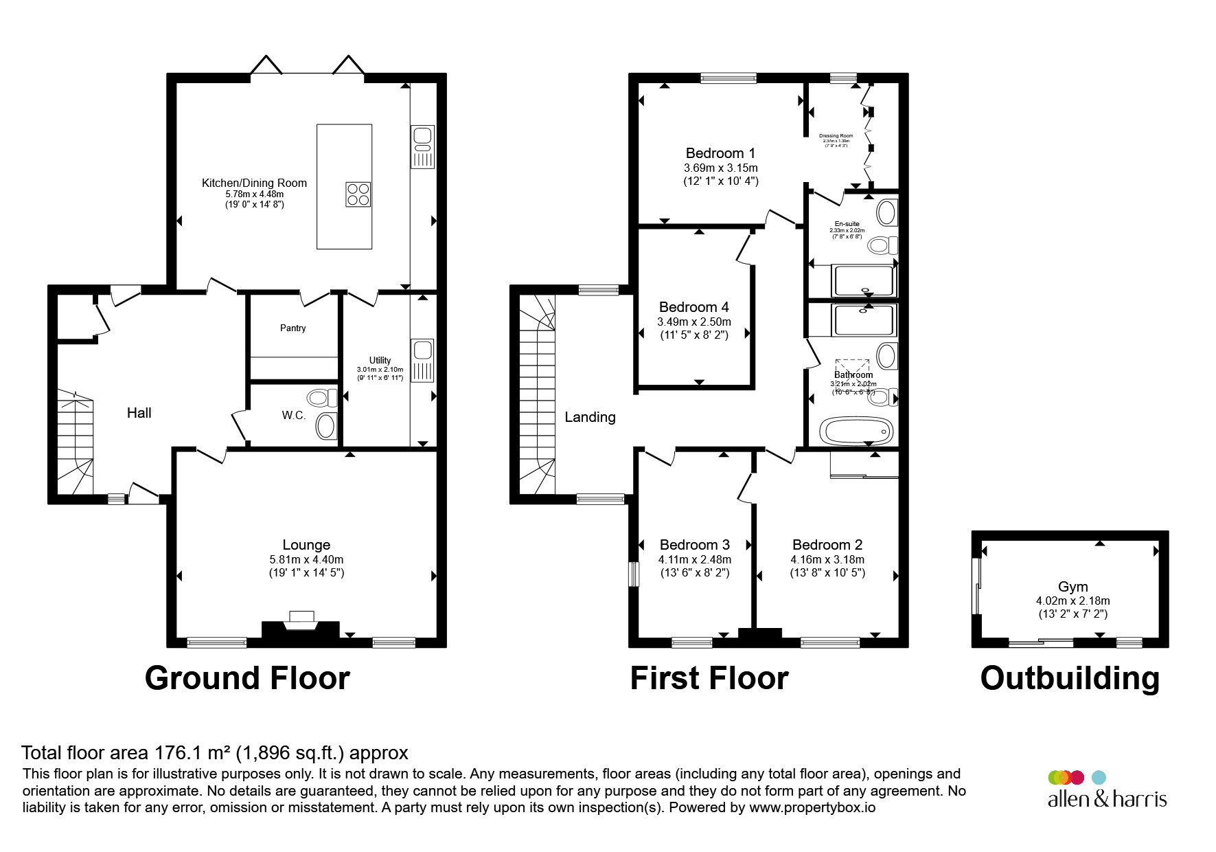 4, Utah Court, Swindon floorplan