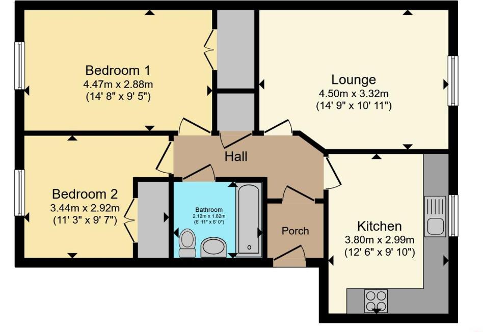 30, Farrier Close, Pity Me floorplan