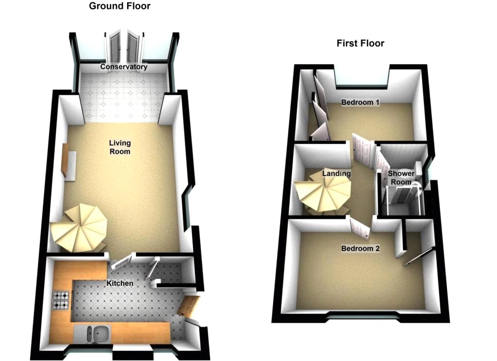 2 Bedrooms Semi-detached house to rent in Alma Park Road, Grantham NG31