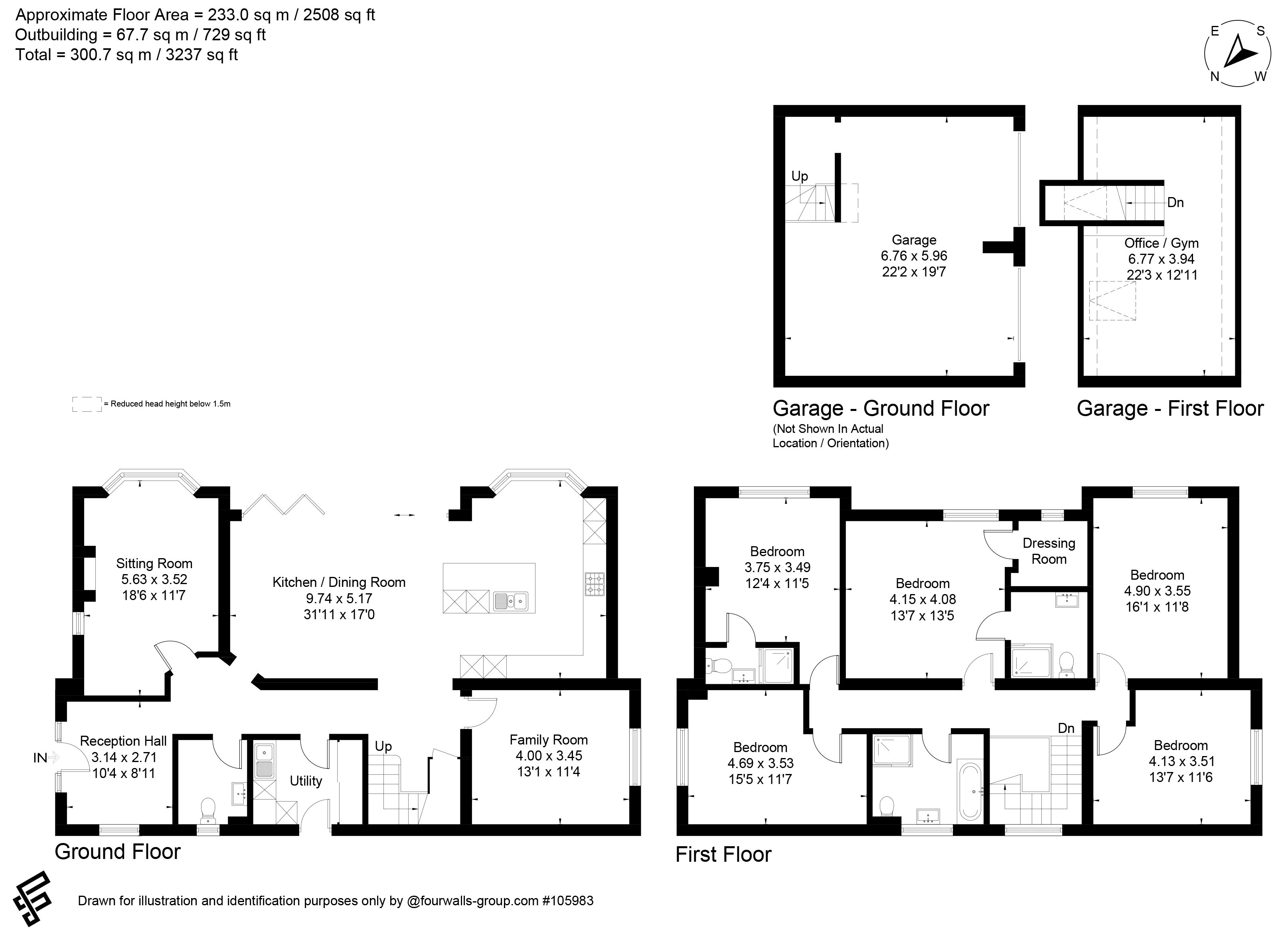 44, Manor Road, Sherborne St John floorplan